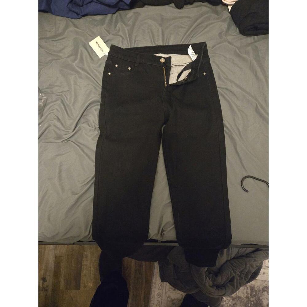 Yehopere Women's High Waisted Black Skinny Jeans New with Tags Size L